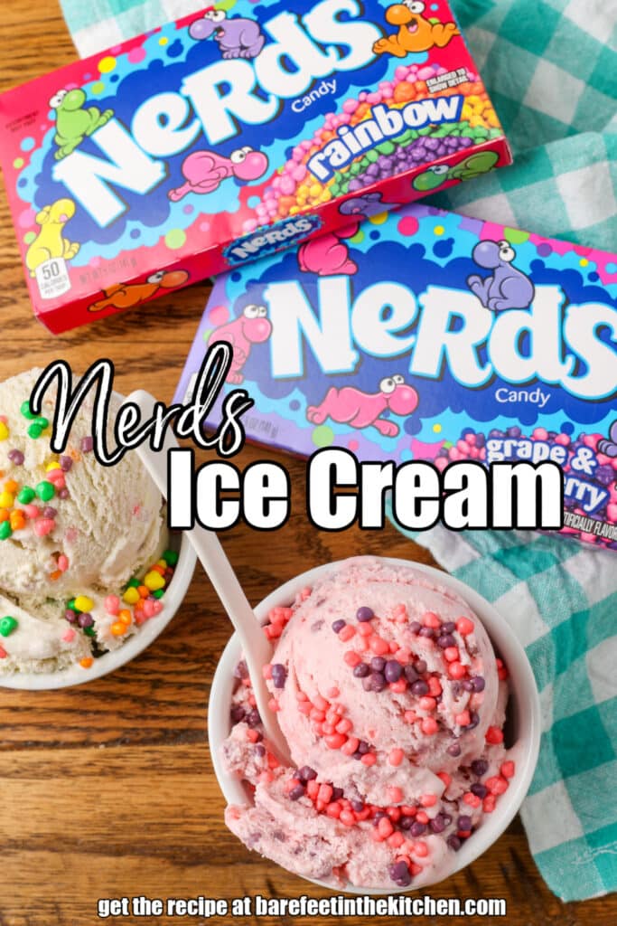 nerds ice cream with text overlay