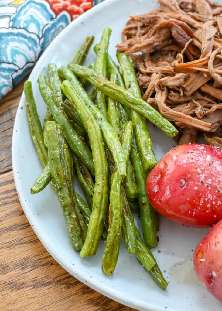 Oven roasted is my favorite way to eat green beans!