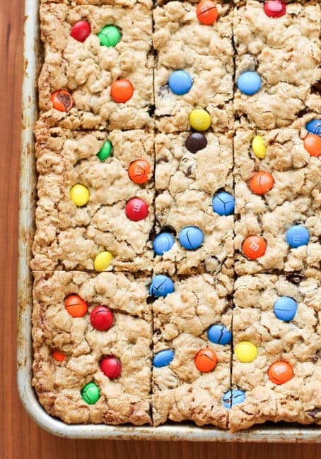 Monster Cookie Bars are a crowd-pleasing cookie favorite!