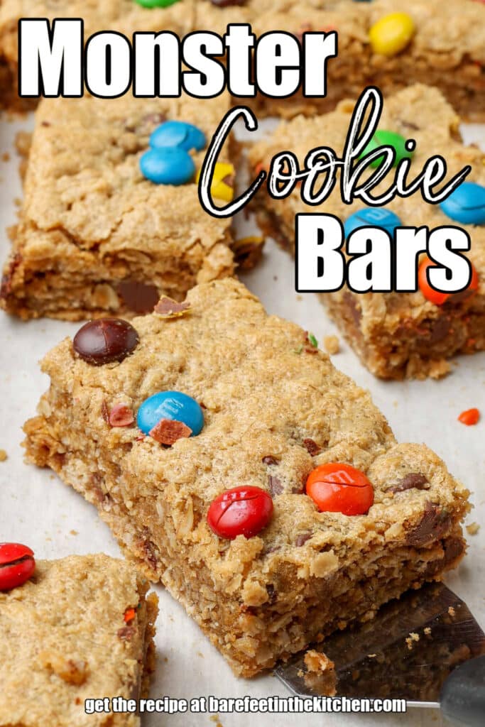 close up of a Monster Cookie Bar