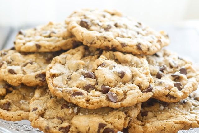 Gluten Free Salted Chocolate Chip Cookies