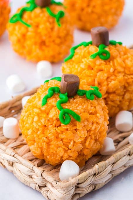 Halloween Pumpkin Rice Krispie Treats