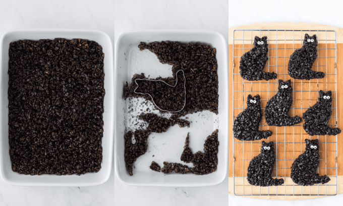 Second set of process photos for Halloween Black Cats.