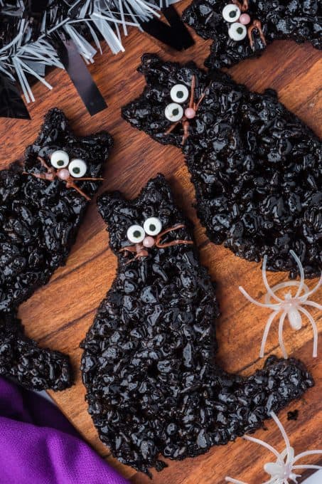 Halloween Black Cats Rice Krispie Treats