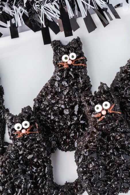 Rice Krispie Black Halloween Cats