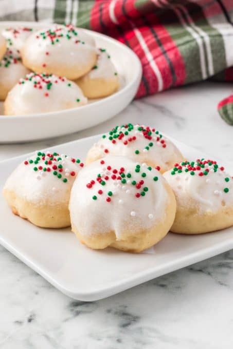 Italian cookies made with ricotta cheese.