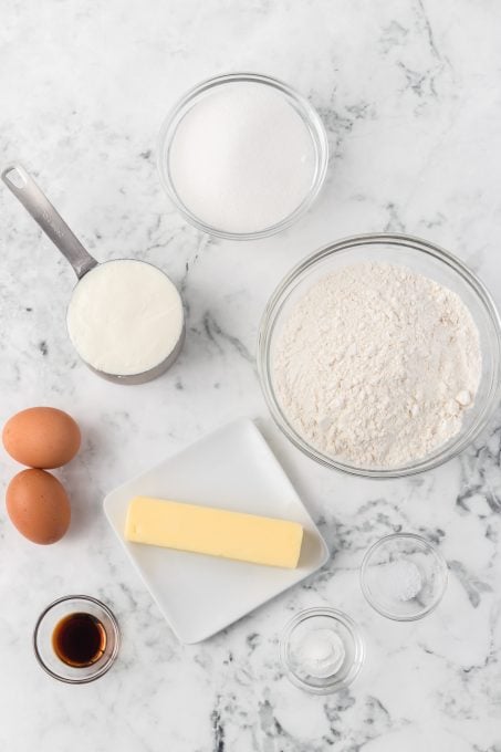 Ingredients for Ricotta Cookies