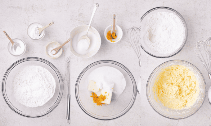 First set of process cookies for Cranberry Orange Cookies.