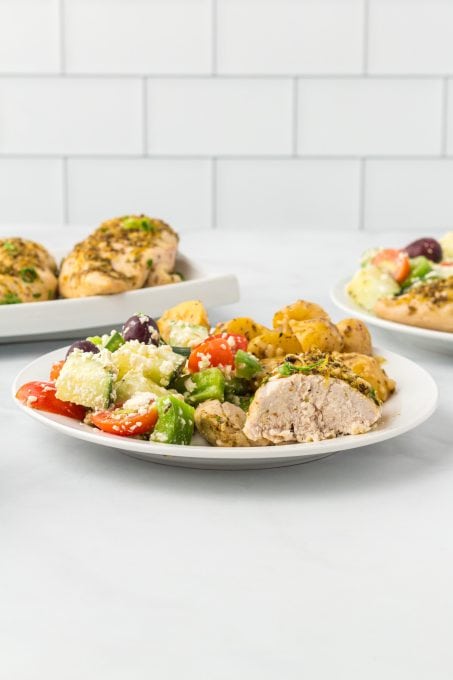 Greek style chicken breasts.