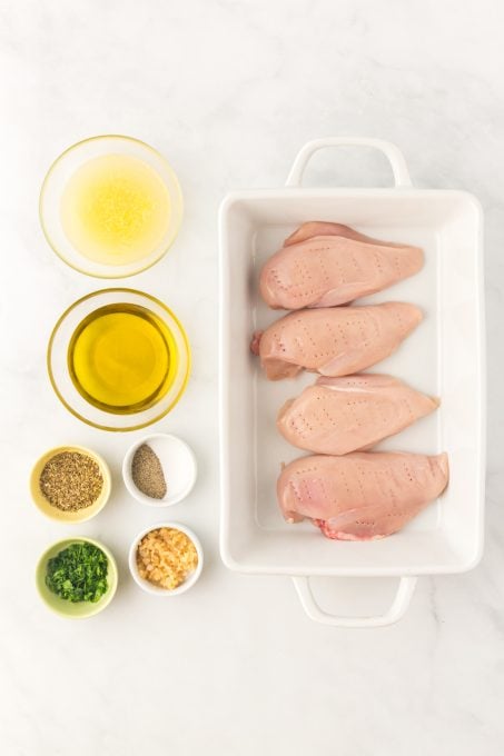 Ingredients for Greek Chicken