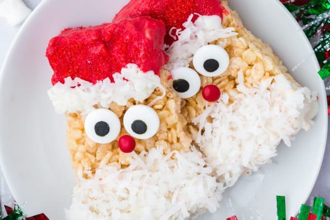 Santa Rice Krispie Treats
