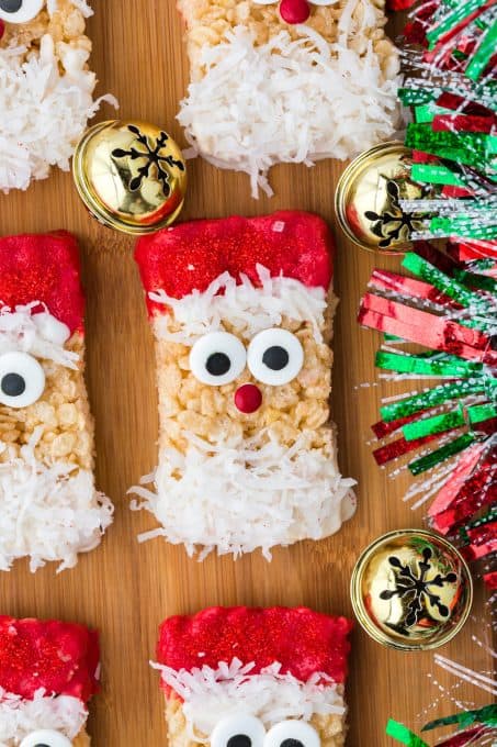 Santa Rice Krispie Treats
