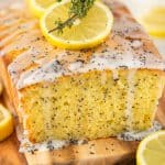 Glazed Lemon Poppy Seed Quick Bread.