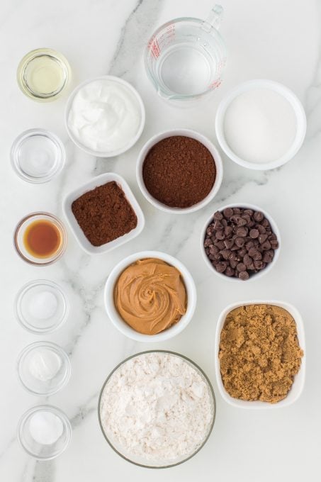 Ingredients for Chocolate Pudding Cake
