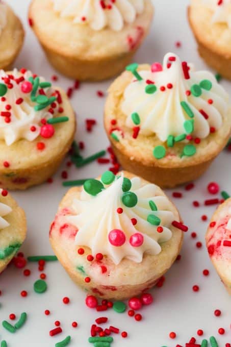 Frosting filled Christmas Cookies