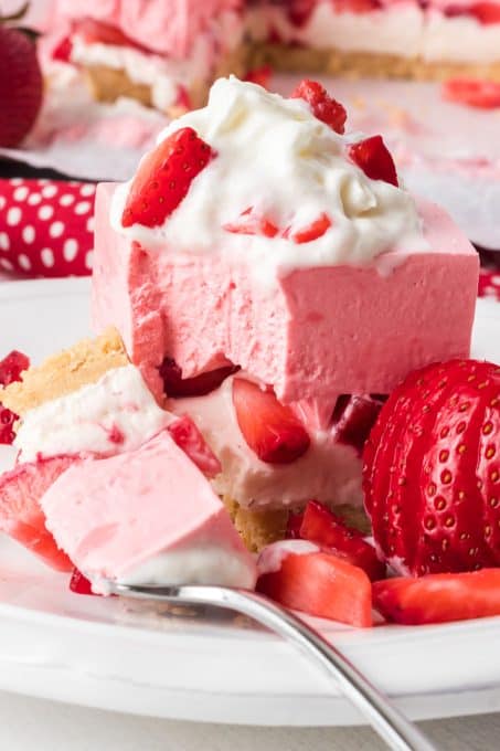 No bake Strawberry Lush