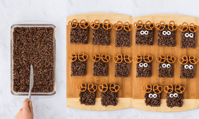 Second set of process photos for Reindeer Treats.