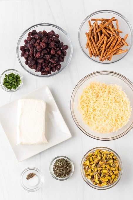 Ingredients for Cranberry Cheese Balls