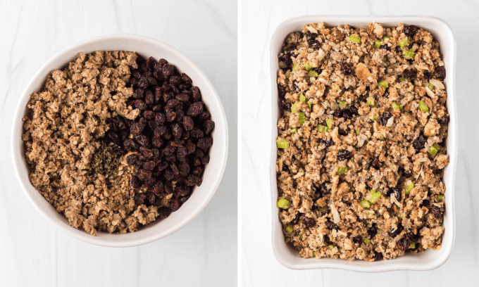 Second set of Sausage Stuffing Recipe Process Photos