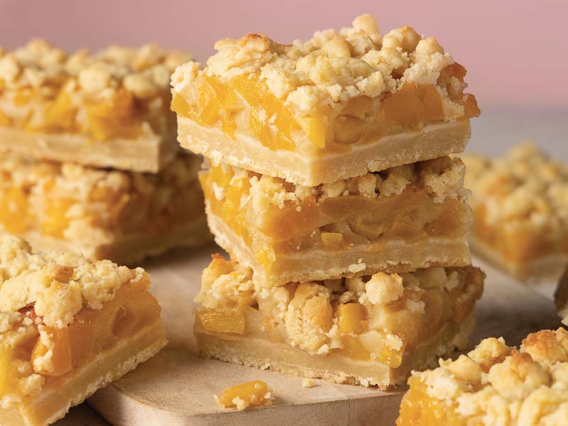 Peach Streusel Bars