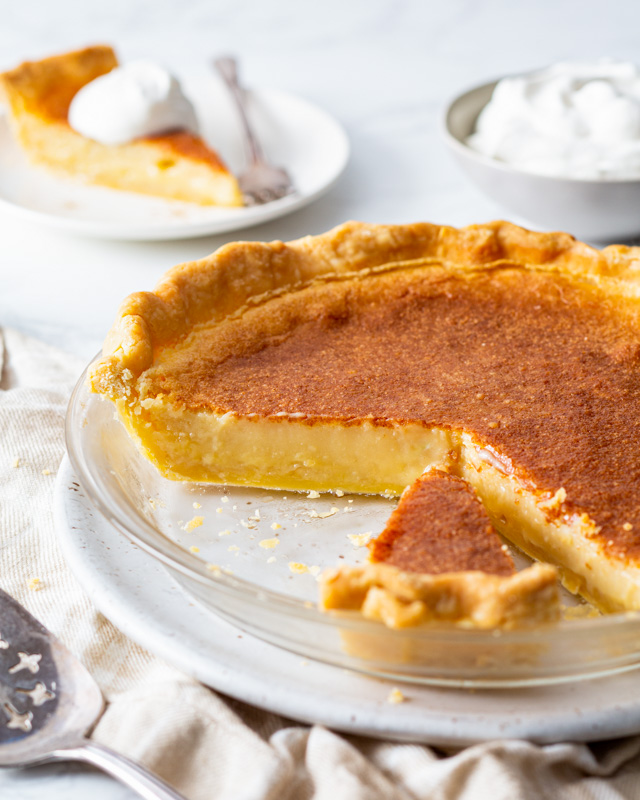 Maple Bourbon Chess Pie