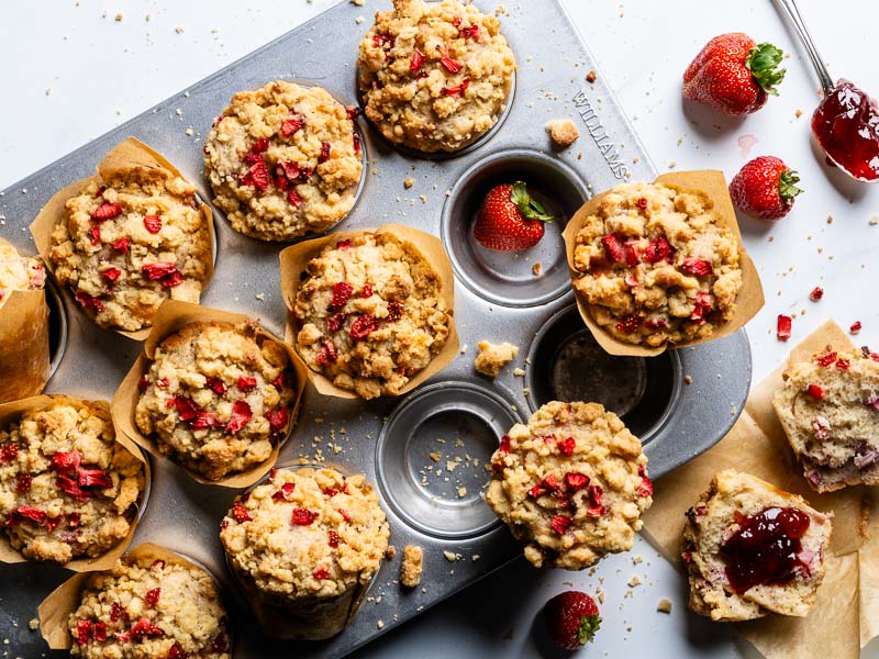 Strawberry-Ricotta Muffins