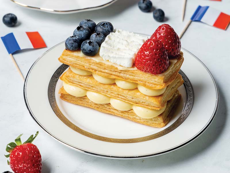 French Flag Mille-Feuilles