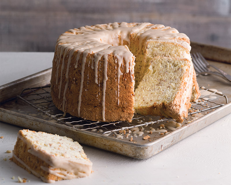Butter Pecan Angel Food Cake