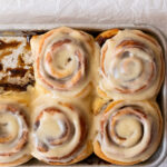 Cinnamon Buns with Brown Butter Cream Cheese Glaze