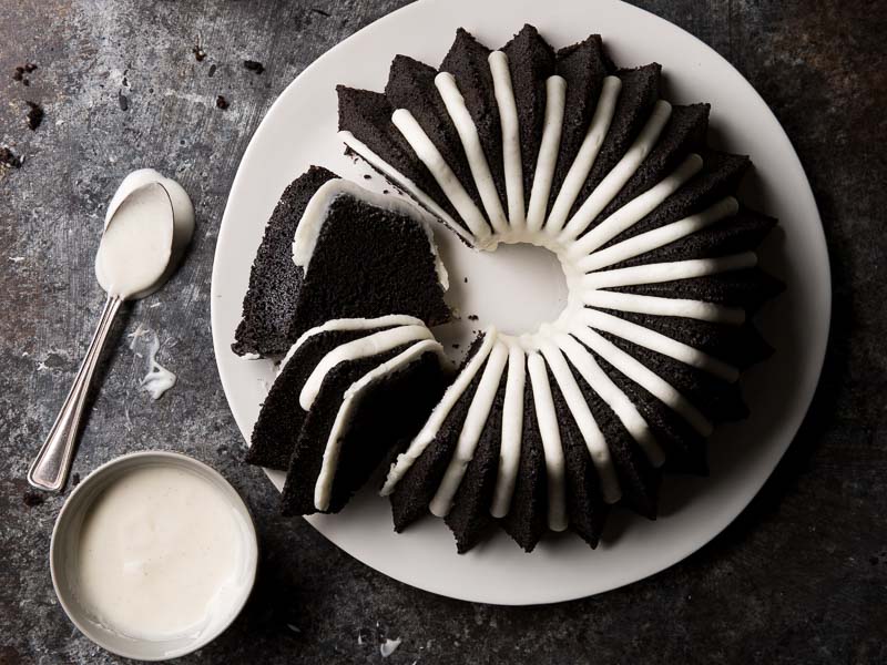 Nordic Ware Black Cocoa Bundt Cake