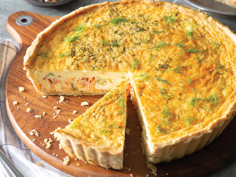 Salmon Cream Cheese Quiche