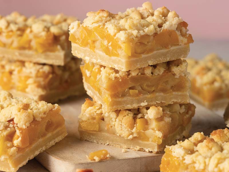 Peach Streusel Bars