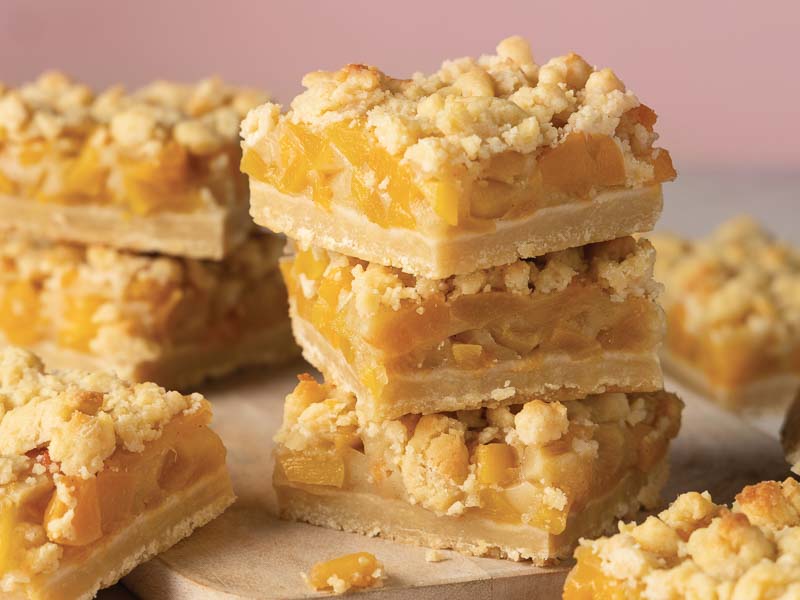 Peach Streusel Bars