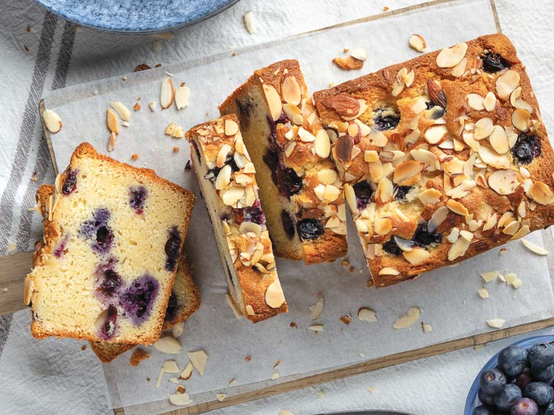 Blueberry Frangipane Loaf Cake