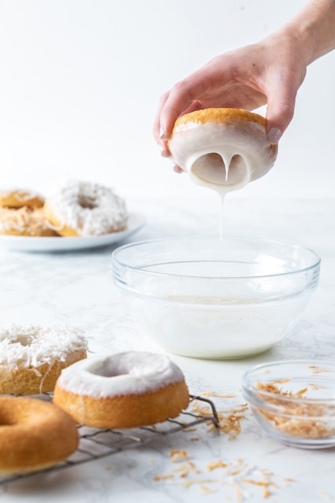 Coconut Cake Doughnuts