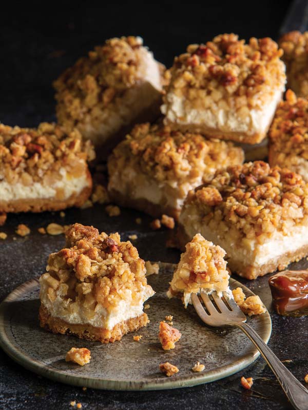 Caramel Apple Cheesecake Bars