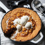 Caramel Apple Skillet Cookie