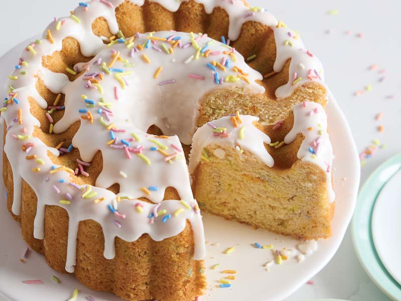 Vanilla-Almond Sprinkles Cake