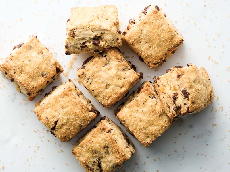 Date-Ginger-Chocolate Scones