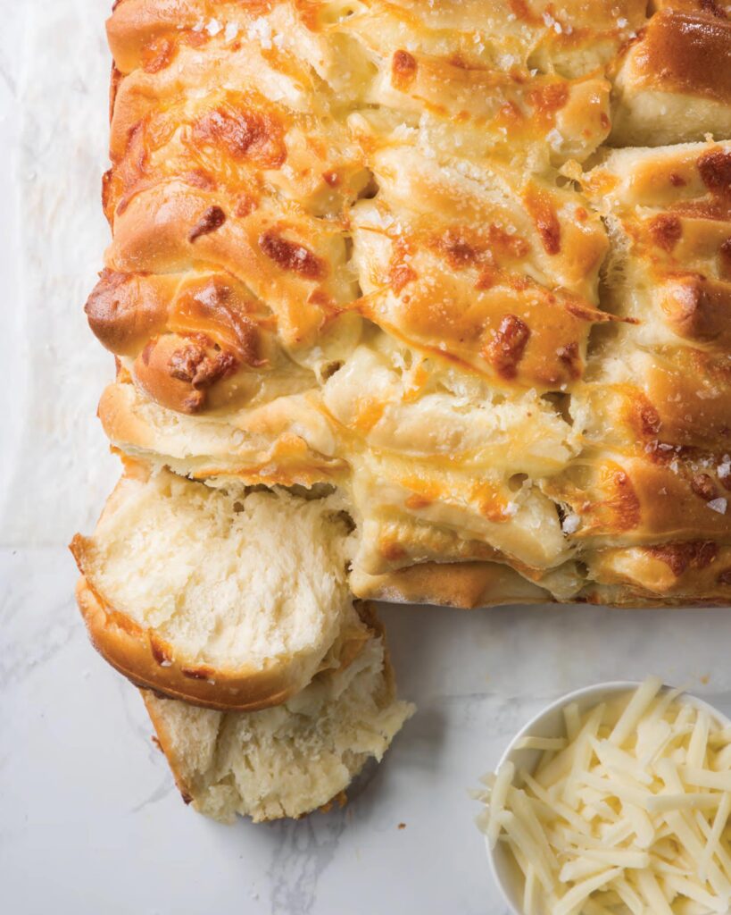 Four-Cheese Pull-Apart Milk Bread