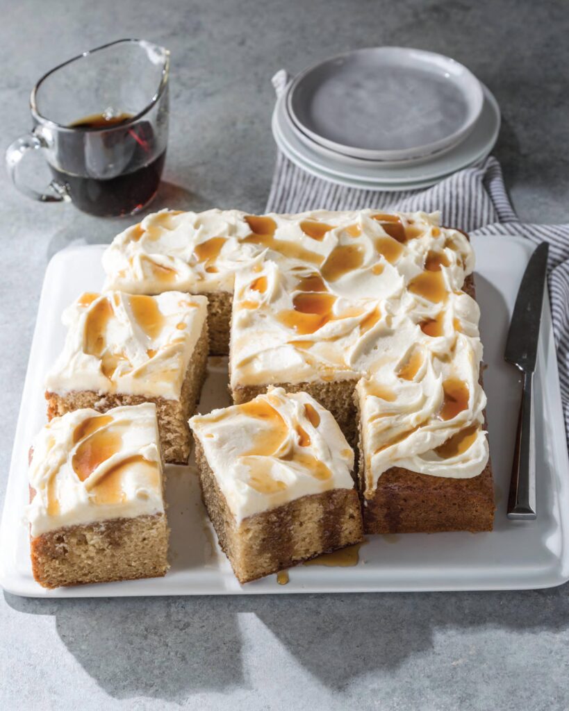 Sour Cream Maple Cake with Maple Buttercream Frosting