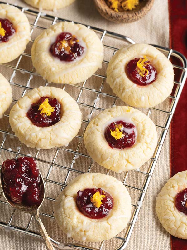 Cranberry Thumbprint Cookies