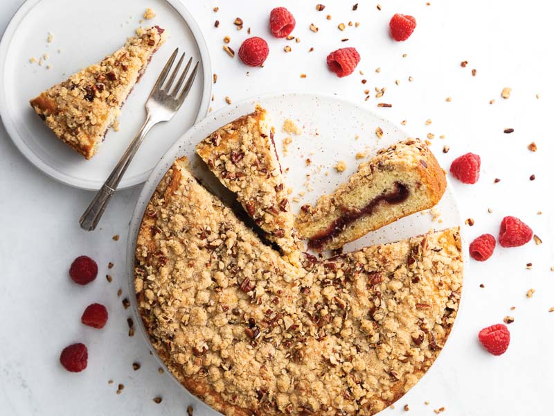 Raspberry Streusel Cake
