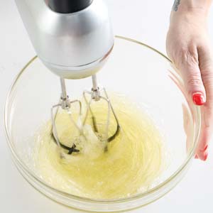 Whipping egg whites