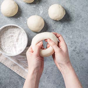 Shaping Bagel Dough