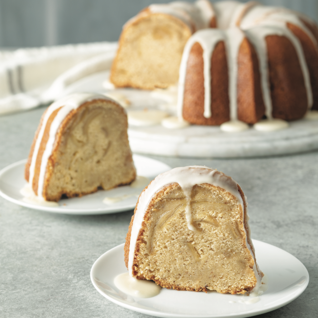 Candied Apple Pear Bundt Cake