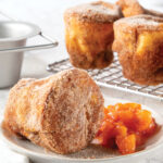 Cinnamon-Sugar Popovers with Peach Compote