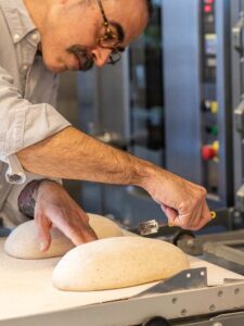 Kevin Masse making sourdough