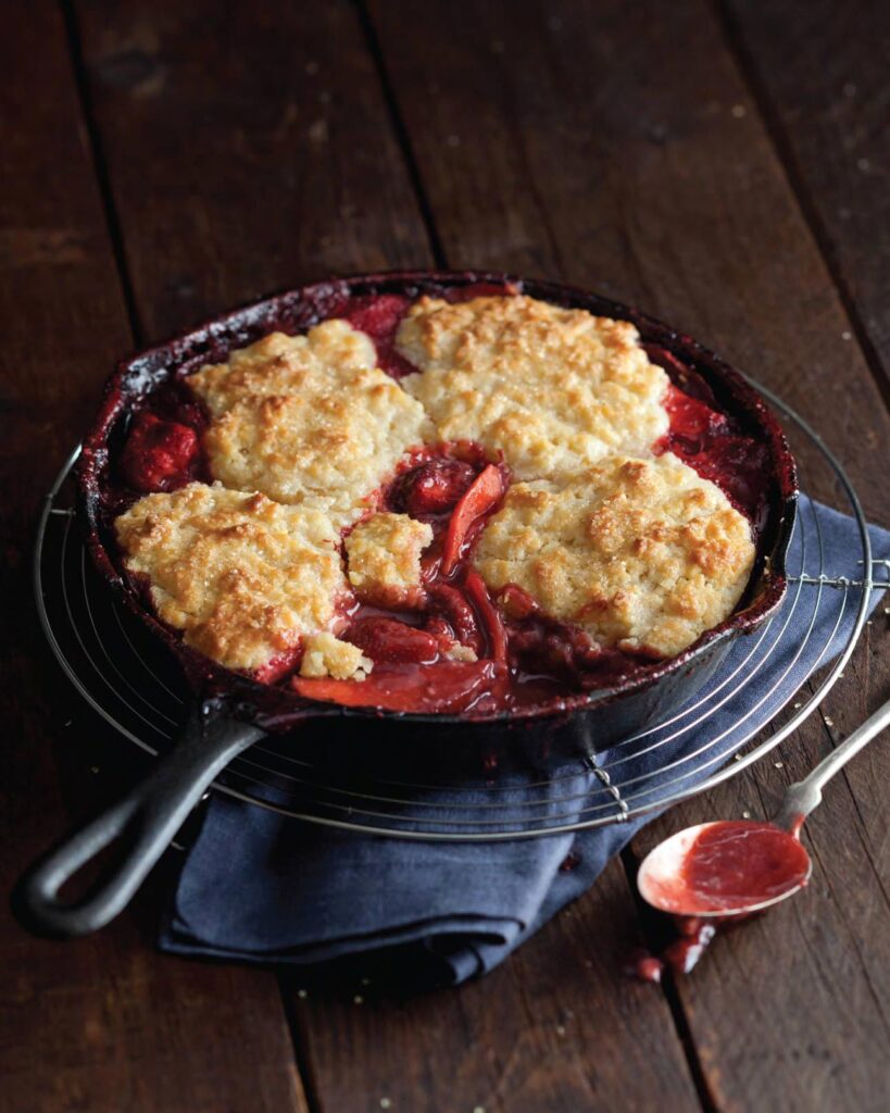 Strawberry-Apple Cobbler