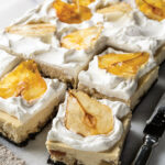 Roasted Pear Cheesecake Bars